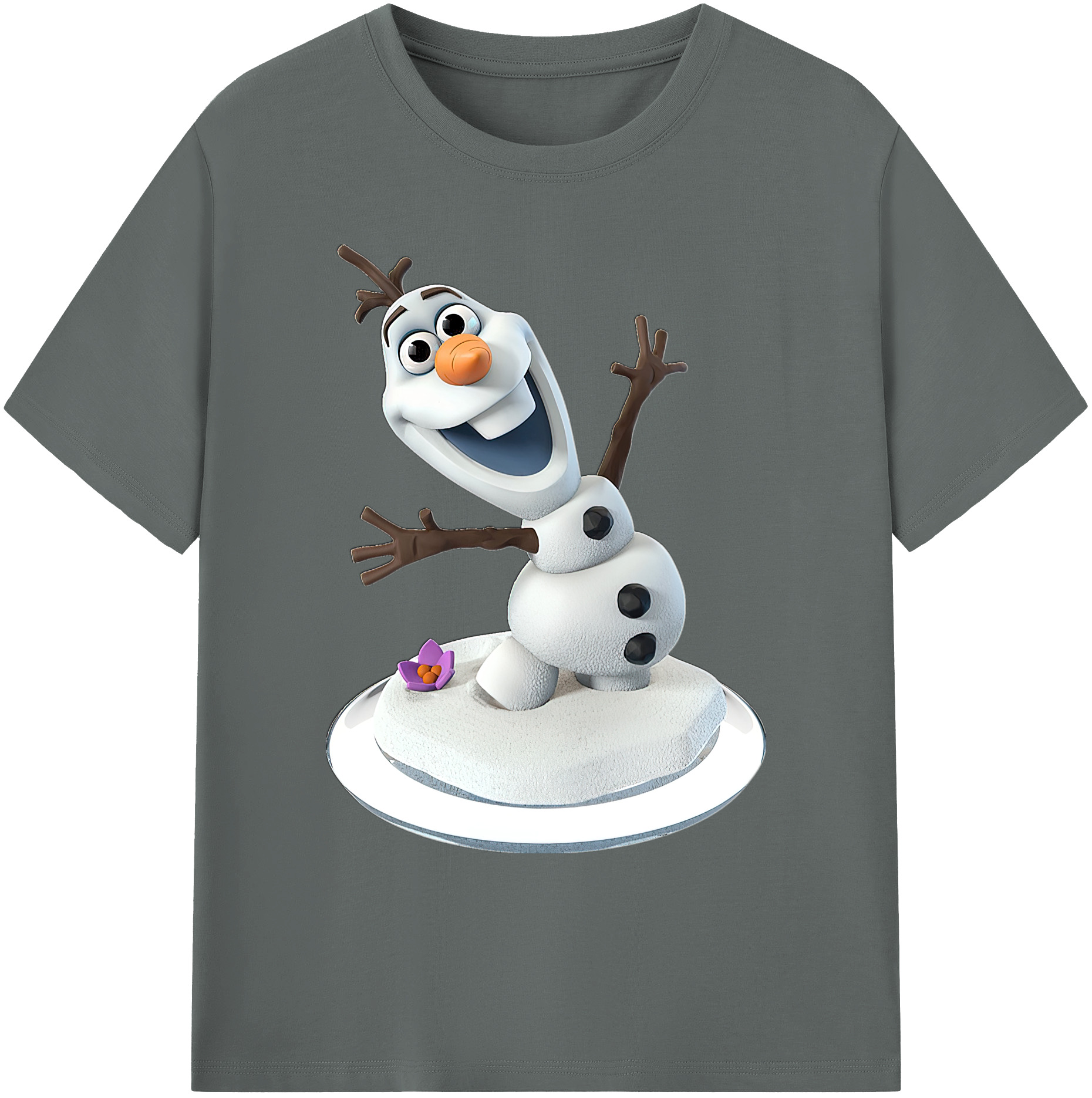 （画像用） アナと雪の女王 アンナ エルサ Frozen Anna Elsa 綿100％ メンズ半袖Tシャツ｜肌触りやわらか＆通気性